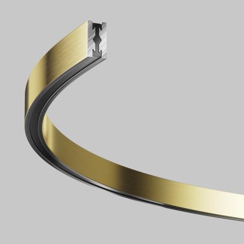 Шинопровод Maytoni Flarity TRX154-SR-D650-BS, магнитный модульный полукруг, латунь 650мм