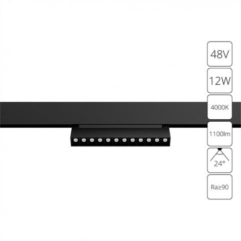 Магнитный трековый светильник Arte Lamp Linea 4000К A4668PL-1BK