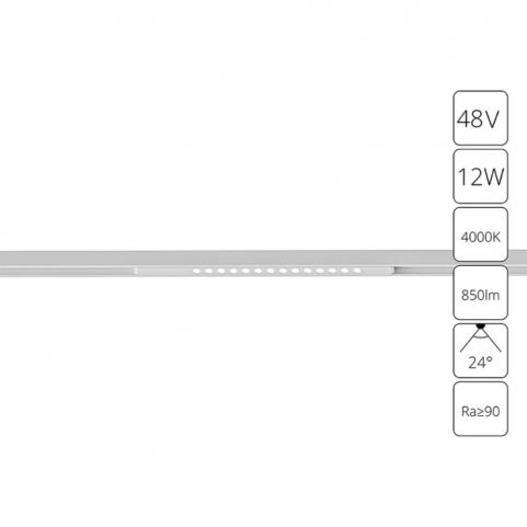 Магнитный трековый светильник Arte Lamp Optima 4000К A7266PL-1WH
