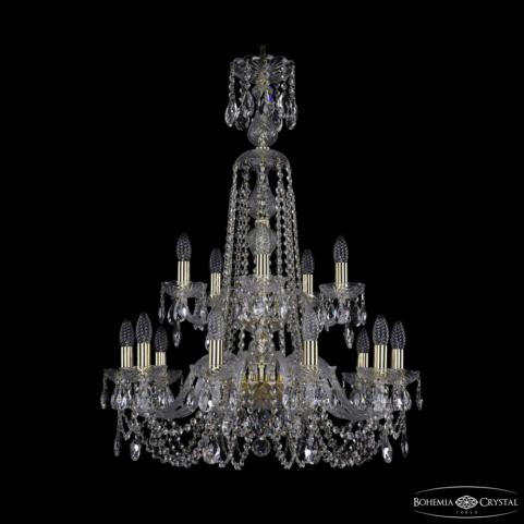 Люстра Bohemia Ivele Crystal  1402/10+5/240/XL-90/2d G