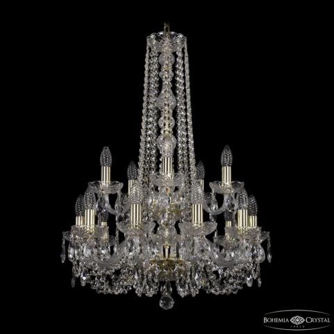 Люстра Bohemia Ivele Crystal  1402/10+5/195/h-80/2d G