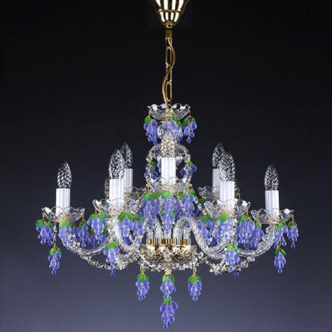 Люстра Art Glass GIZELA IX. VINO VIOLET ST