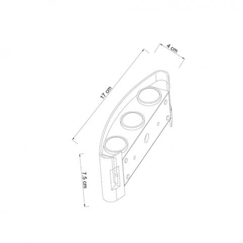 Настенный уличный светильник Arte Lamp Bosto   A3122AL-6BK