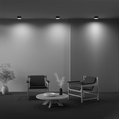 Потолочный светильник Maytoni Technical Ceiling 3000K Zon C032CL-12W3K-SQ-B