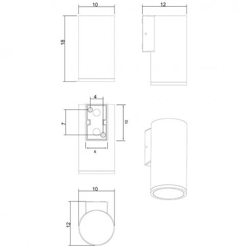 Настенный уличный светильник Arte Lamp Torcular  A1813AL-1BK