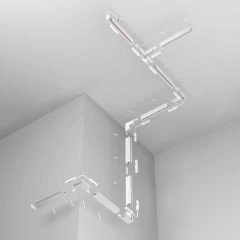 Шинопровод Maytoni Exility  TRX034-413W, магнитный накладной/подвесной, белый 3м