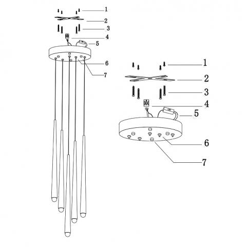 Подвесной светильник Maytoni  Cascade MOD132PL-L30BK