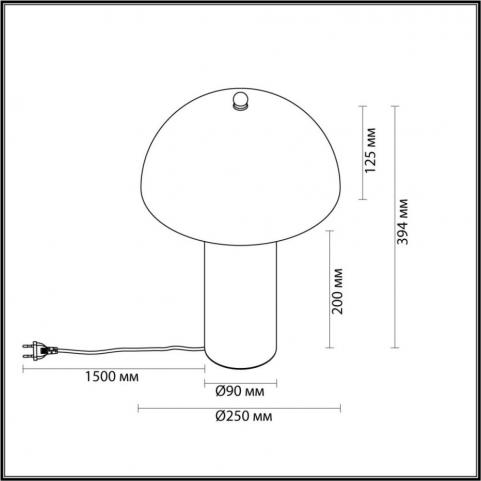 Настольный светильник Odeon Light Rufina 7089/2T