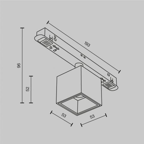 Трековый светильник Maytoni Technical Exility 3000K  Alfa S TR133-2-7W3K-W