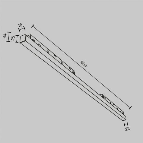 Трековый светильник Maytoni Technical Exility 3000K  Basis TR030-2-30W3K-W