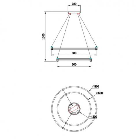 Подвесной светильник Stilfort Tooring 4006/05/02P
