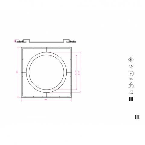 Кольцевой встраиваемый светильник Stellanova Calypso 720  SN 610