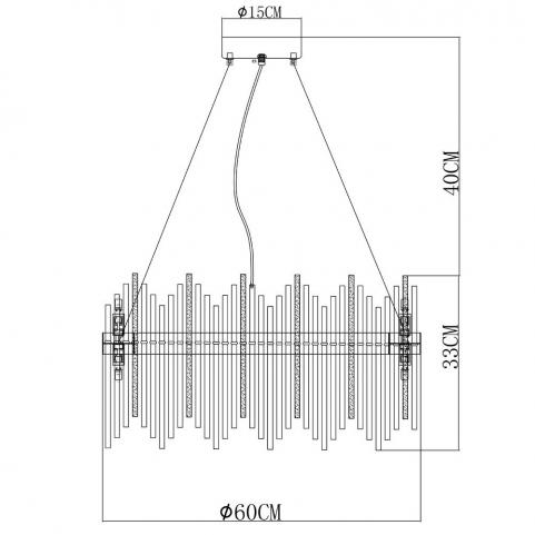 Светильник подвесной Arte Lamp Acapulco A1007SP-12GO