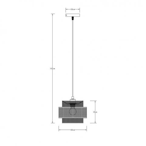 Светильник подвесной Arte Lamp Grid A7069SP-1BK