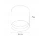 Накладной светильник Arte Lamp Intercrus   A5548PL-1BK