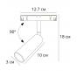 Магнитный трековый светильник Arte Lamp Linea 4000К A4660PL-1WH