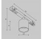Трековый светильник Maytoni Technical Exility 3000K  Alfa S TR132-2-7W3K-B